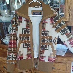 Pendleton Multicolor Geometric Zip-Up Jacket